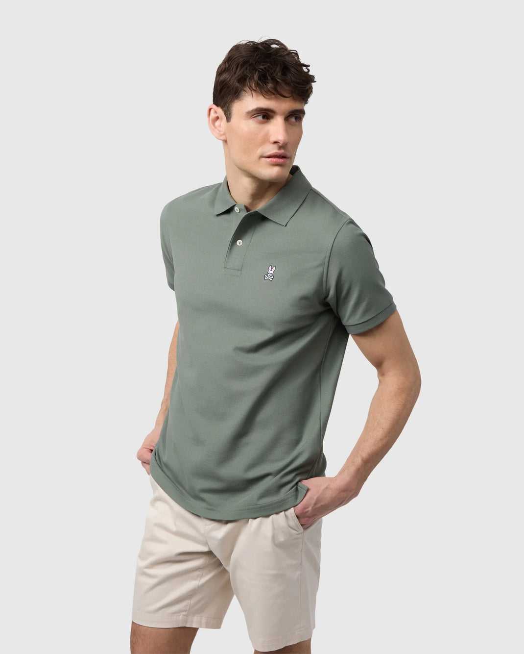 Polos Psycho Bunny Classic Pique Polo Shirt Vert Homme | YUA-35275198